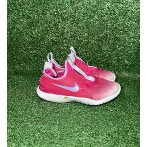 Nike Flex Runner 2 Toddler Size 12C Pink White Running Shoes Slip On‎ Sneakers